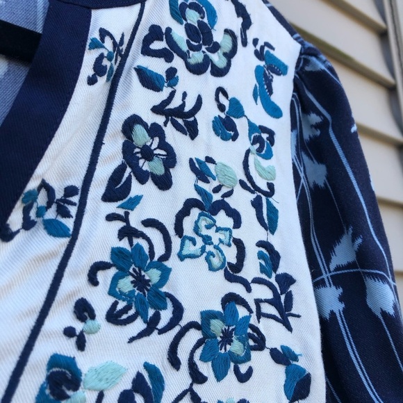 Anthropologie Tiny Semele Shirtdress Embroidered - Picture 4 of 8